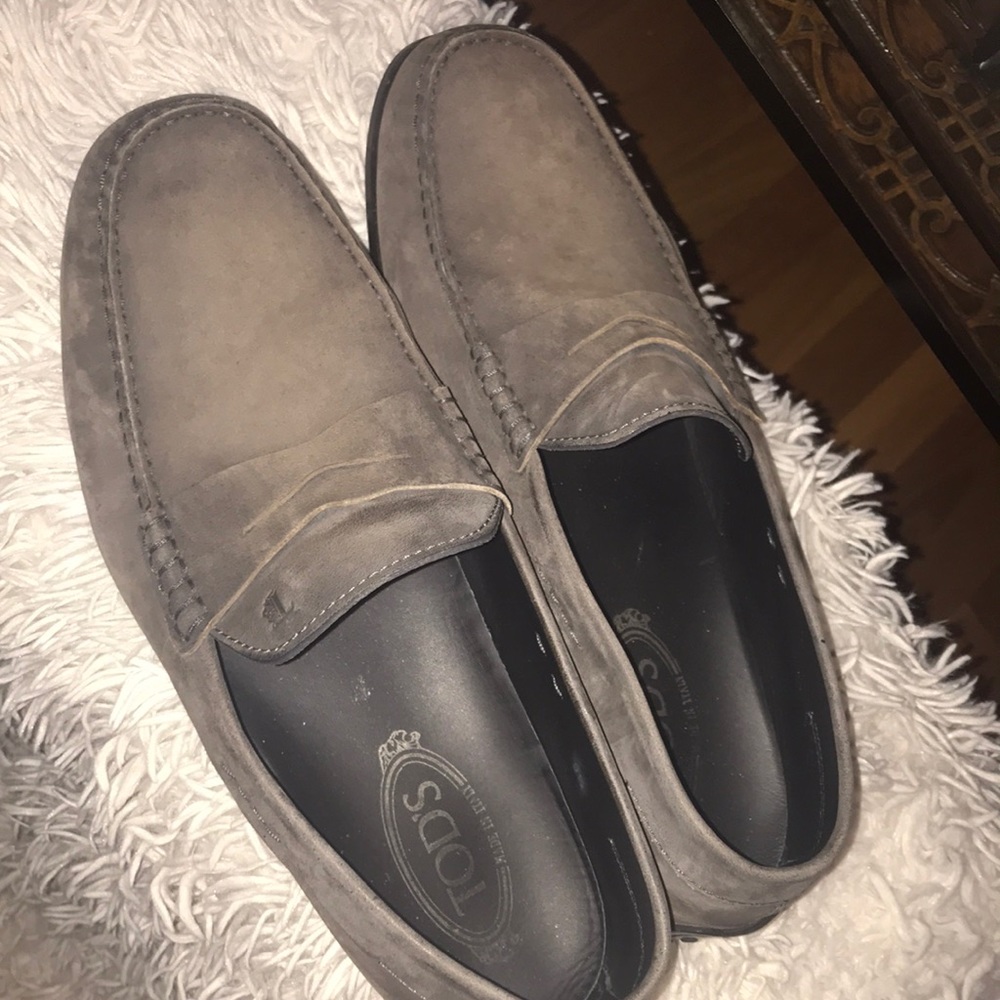 Tod’s loafers felt brown